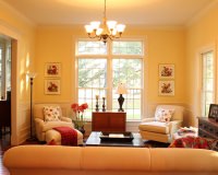 Paint grade poplar crown molding and wainscoting with chair rail