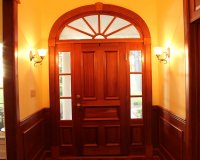 Custom maple entry door