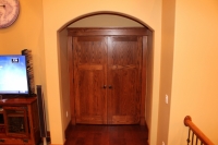 Red oak craftsman style door and trim