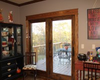 Custom red oak casing