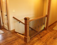 Red oak casing with craftsman header