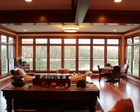 Prefinished maple molding and beams with crown
