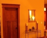Craftman style red oak door and trim