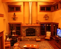 Custom craftsman style red oak trim