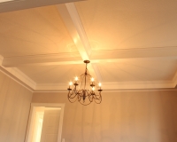 Custom maple painted beams